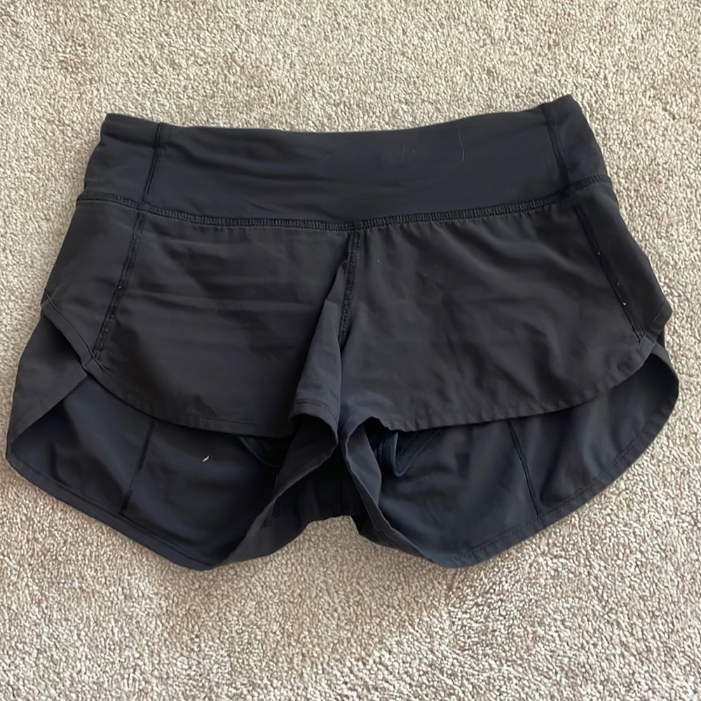 Lululemon Speed-up short, Black, Size 2, Gently worn